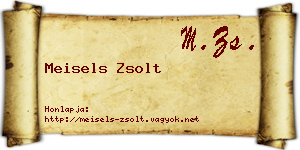 Meisels Zsolt névjegykártya